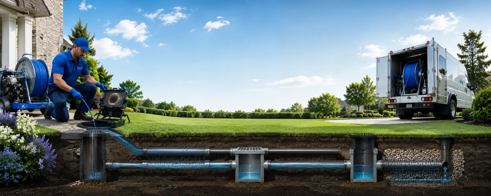 Outdoor drain cleaning information for Woolwine, VA